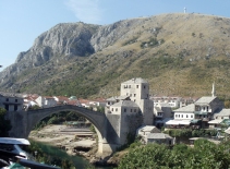 A view of the bridge at Mostar, Bosnia. Photo by Barbara Howe