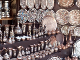 Mostar souvenir stall. Photo by Barbara Howe