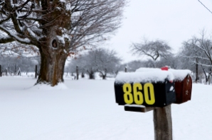 Winter mailbox. Photo by Barbara Howe